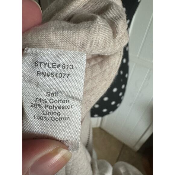 Cabi Womens Jacket Size Small Ryder Oatmeal Heather Moto Diamond Quilted Stylish - Picture 10 of 12